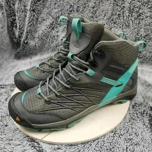 KEEN Magnet  Pool Green MARSHALL MID WP Short Lace up BOOTS Womens US 10.5 - Picture 4 of 9